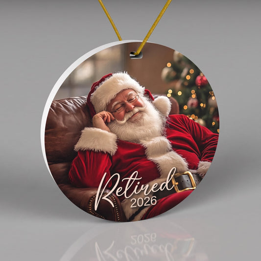 Retired Santa ornament 2026