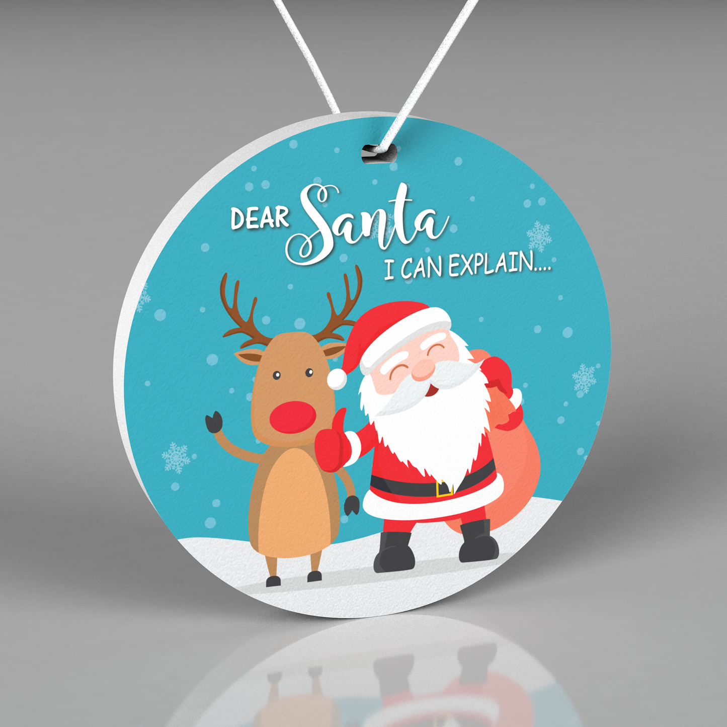 Funny Christmas Ornament for Kids, Dear Santa I Can Explain Christmas Ornament