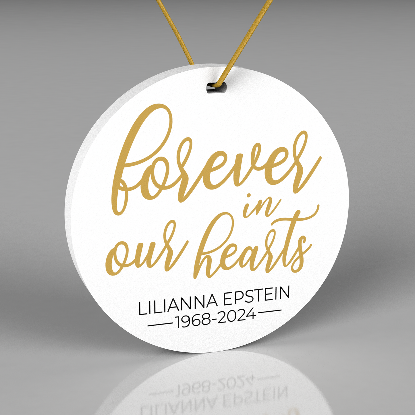 Loss of Loved One Ornament, Memorial Ornament, Forever in our Hearts,  In Memory Of Gift