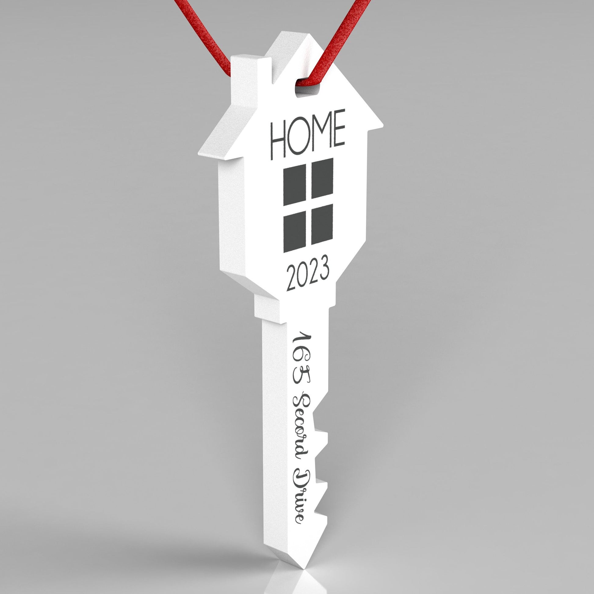 2024 Home Christmas Ornament, Personalized Ornament, Key Shape Christmas Ornament, Housewarming Gift