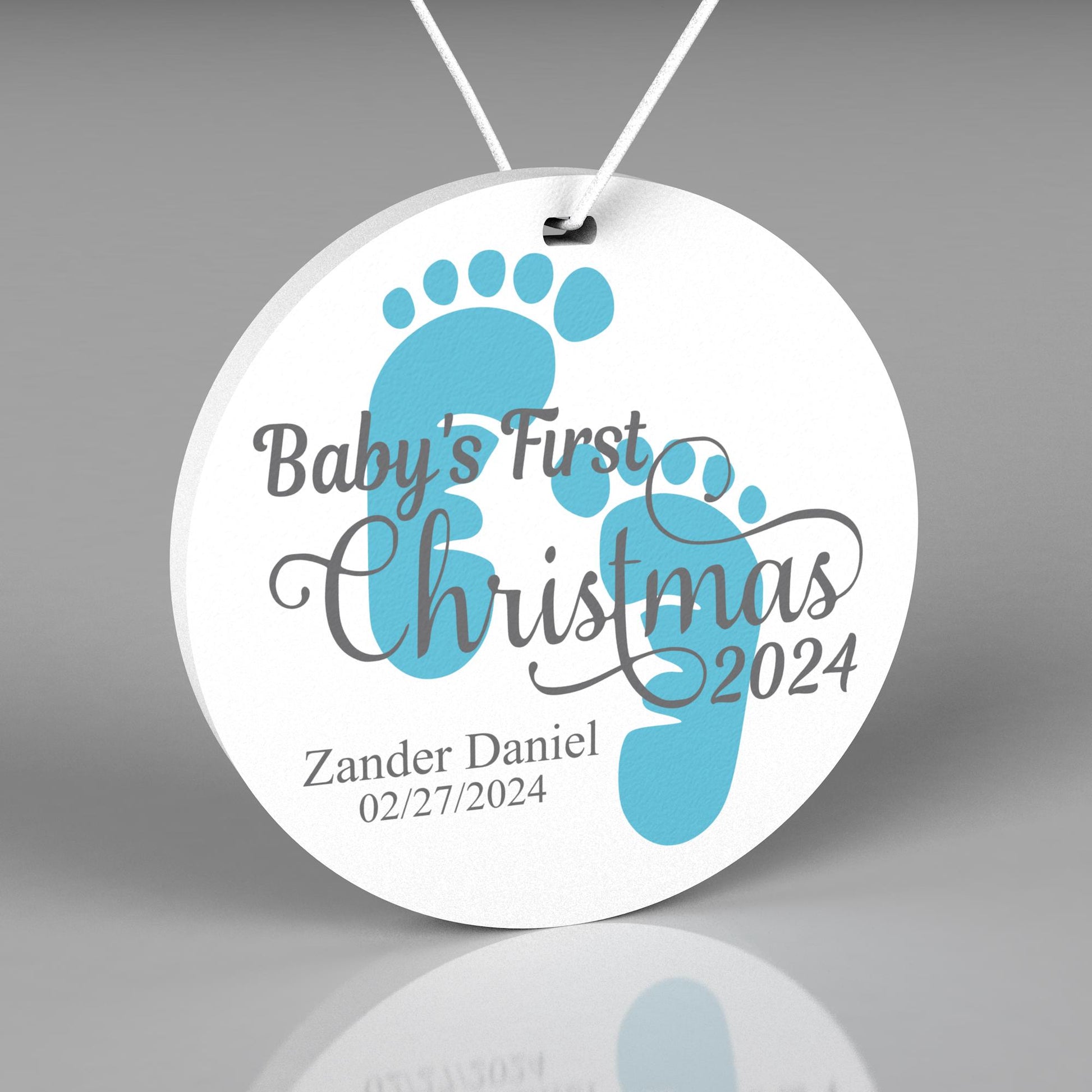 Baby's First Christmas Ornament 2024, Christmas Tree Ornament, Personalized Christmas Tree Ornaments, First Christmas, Christmas Decoration