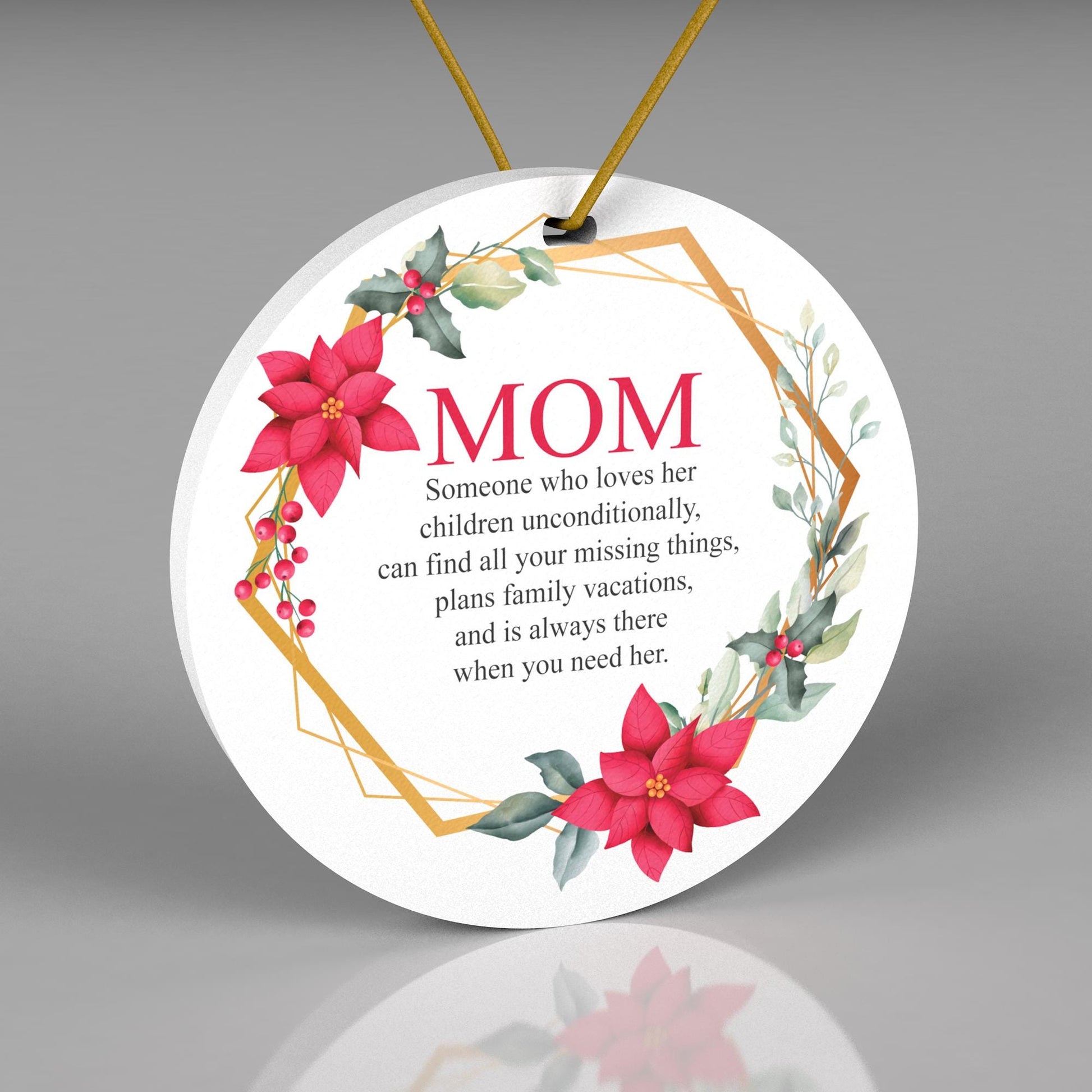 Christmas Ornament for Mom. Christmas Gift for Mom. Mom Ornament 2024