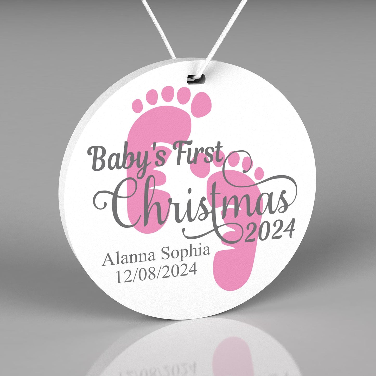 Baby's First Christmas Ornament 2024, Christmas Tree Ornament, Personalized Christmas Tree Ornaments, First Christmas, Christmas Decoration