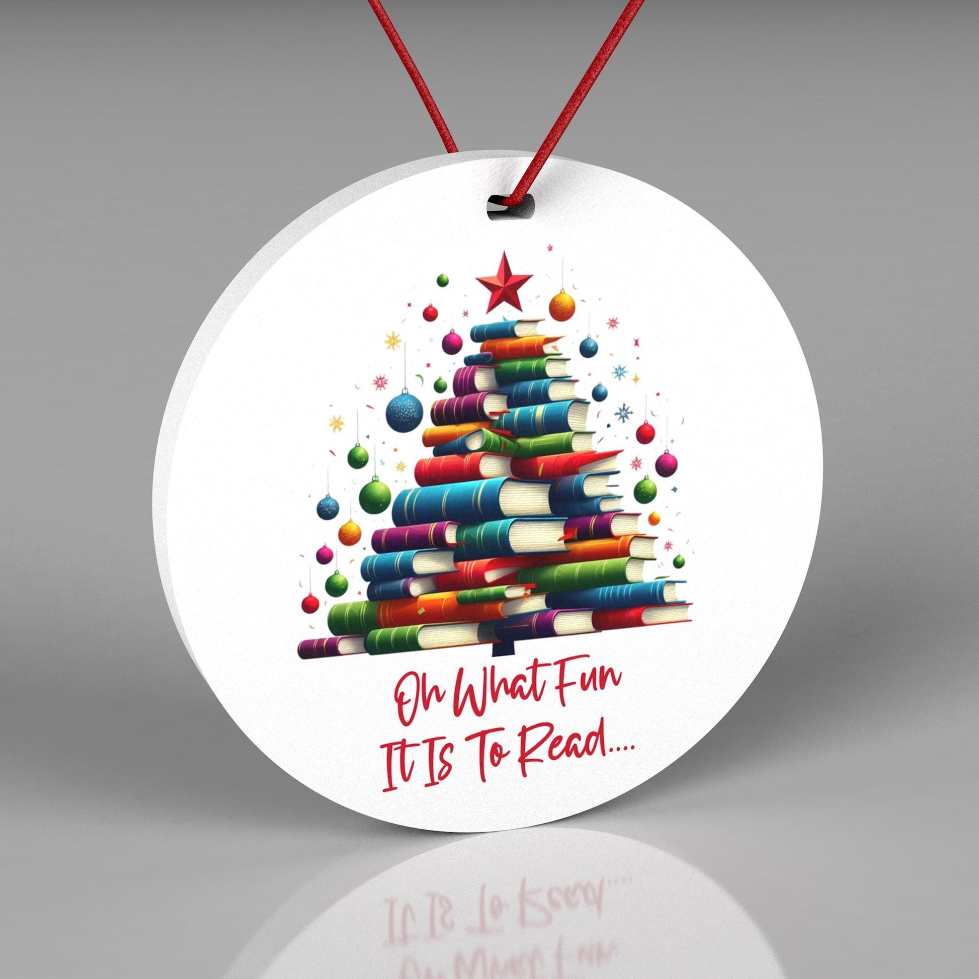 Book Lover Christmas Ornament - Book Club Christmas Gift