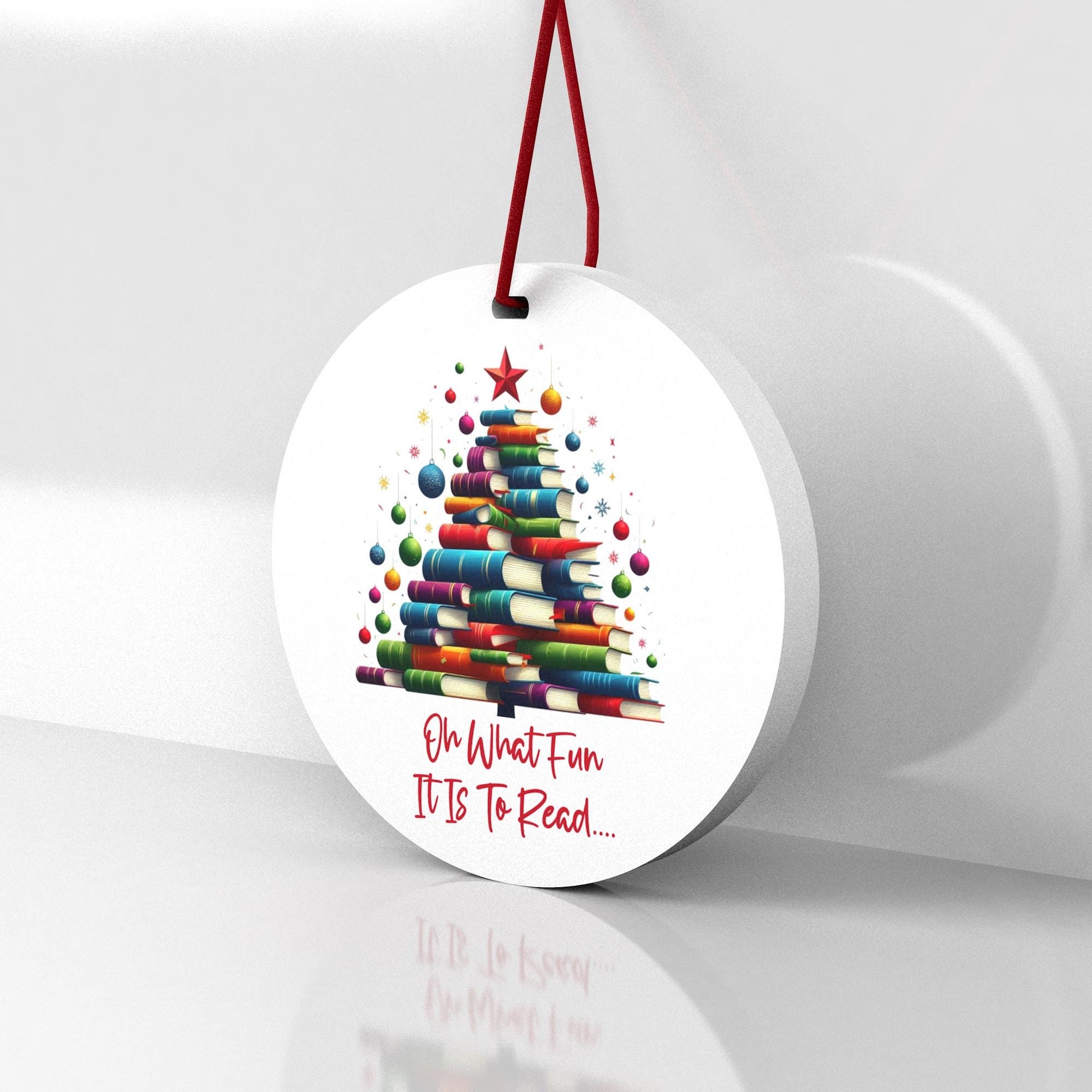 Book Lover Christmas Ornament - Book Club Christmas Gift