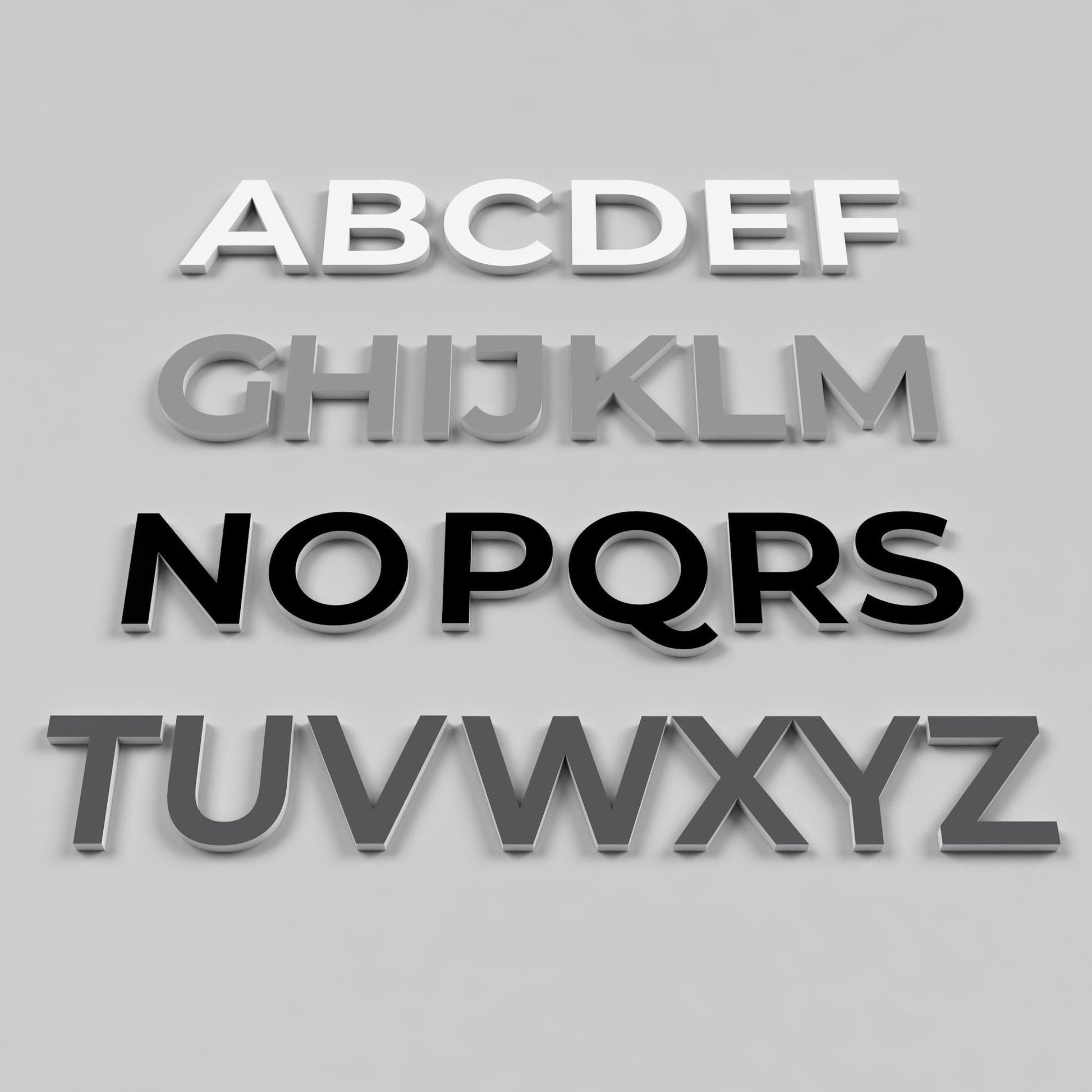 Gym Wall Letters “Nobody Cares Work Harder” — PVC Letters — Home Gym / Fitness Studio / Workout Room Motivational Sign