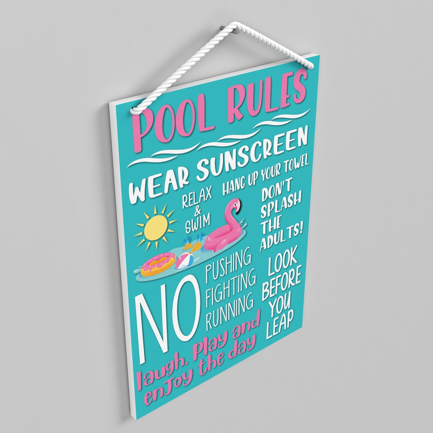 Pool Rules - Outdoor Sign