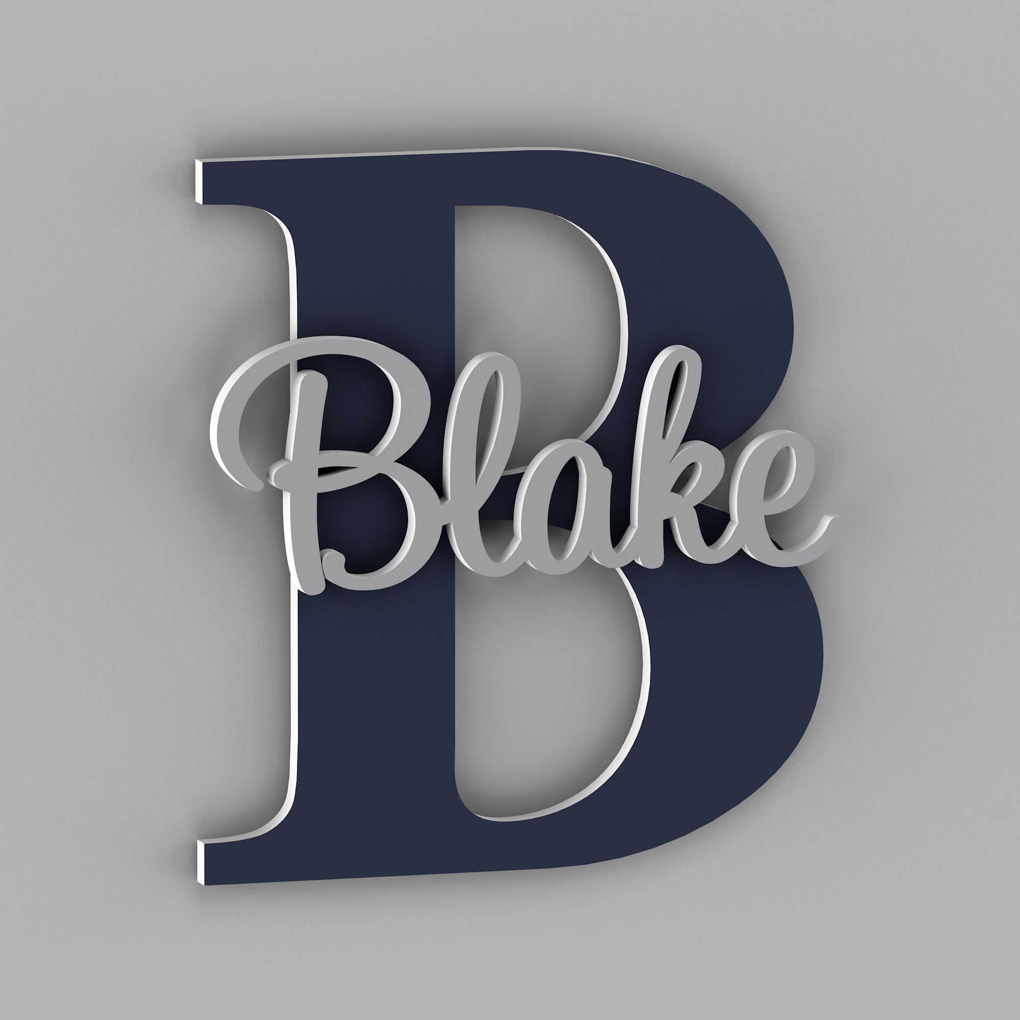 Personalized name sign with Capital Letter - Nursery Name Signs ...