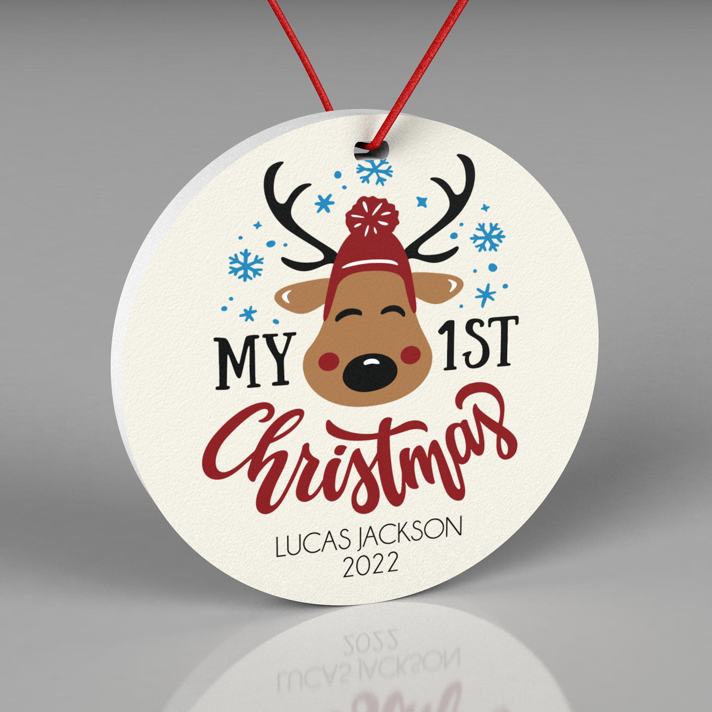 Personalized Baby's First Christmas Ornament 2023 - My First Christmas Keepsake Ornament