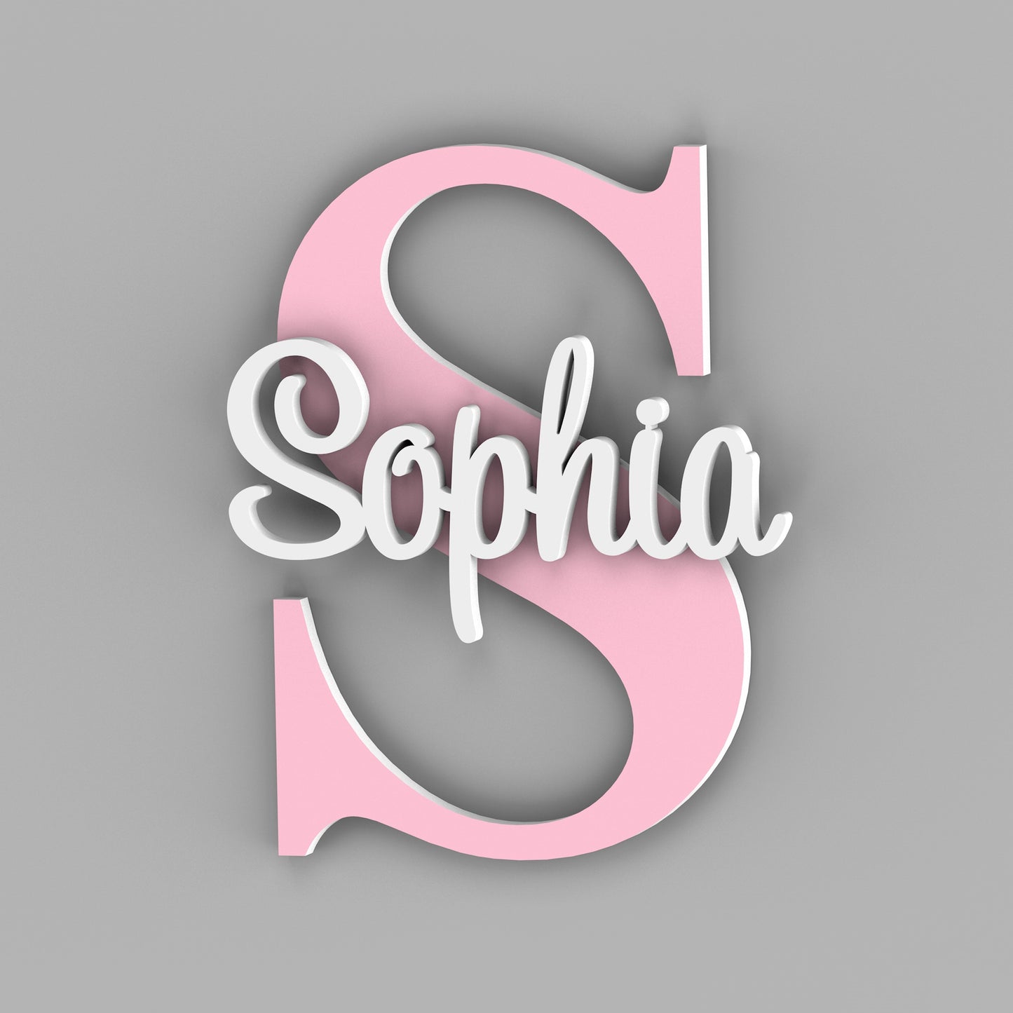 Name sign for Nursery with Capital Letter - Kids Name Signs
