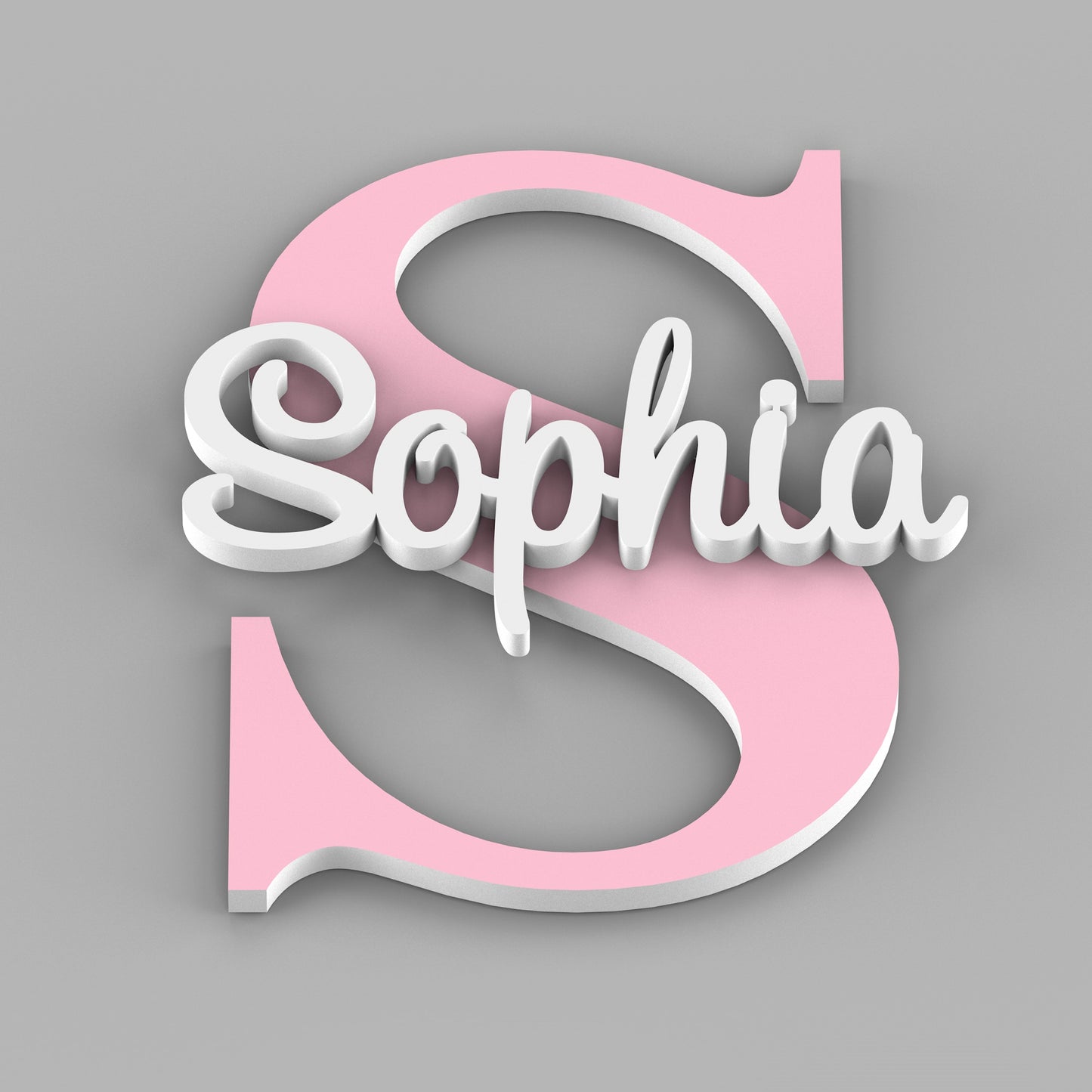 Name sign for Nursery with Capital Letter - Kids Name Signs