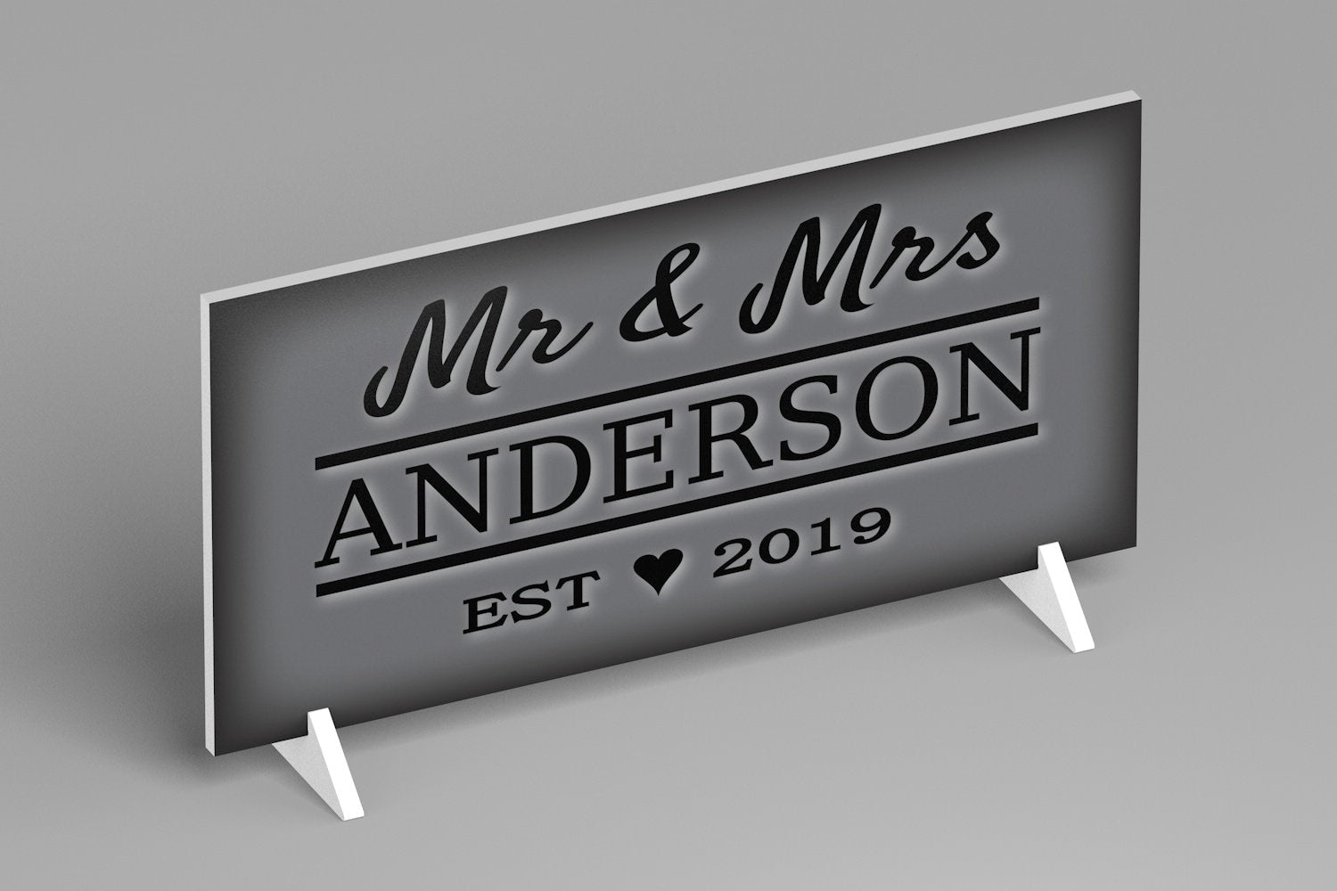 Personalized Wedding Gift For Couple, Established Wedding Sign, Mr & Mrs Wedding Sign, Bridal Shower Gift, Wedding Plaque, Wedding Decor