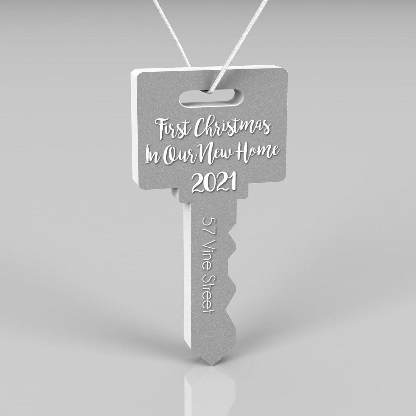 2023 New Home Christmas Ornament, Personalized Ornament, Key Shape Christmas Ornament, Housewarming Gift