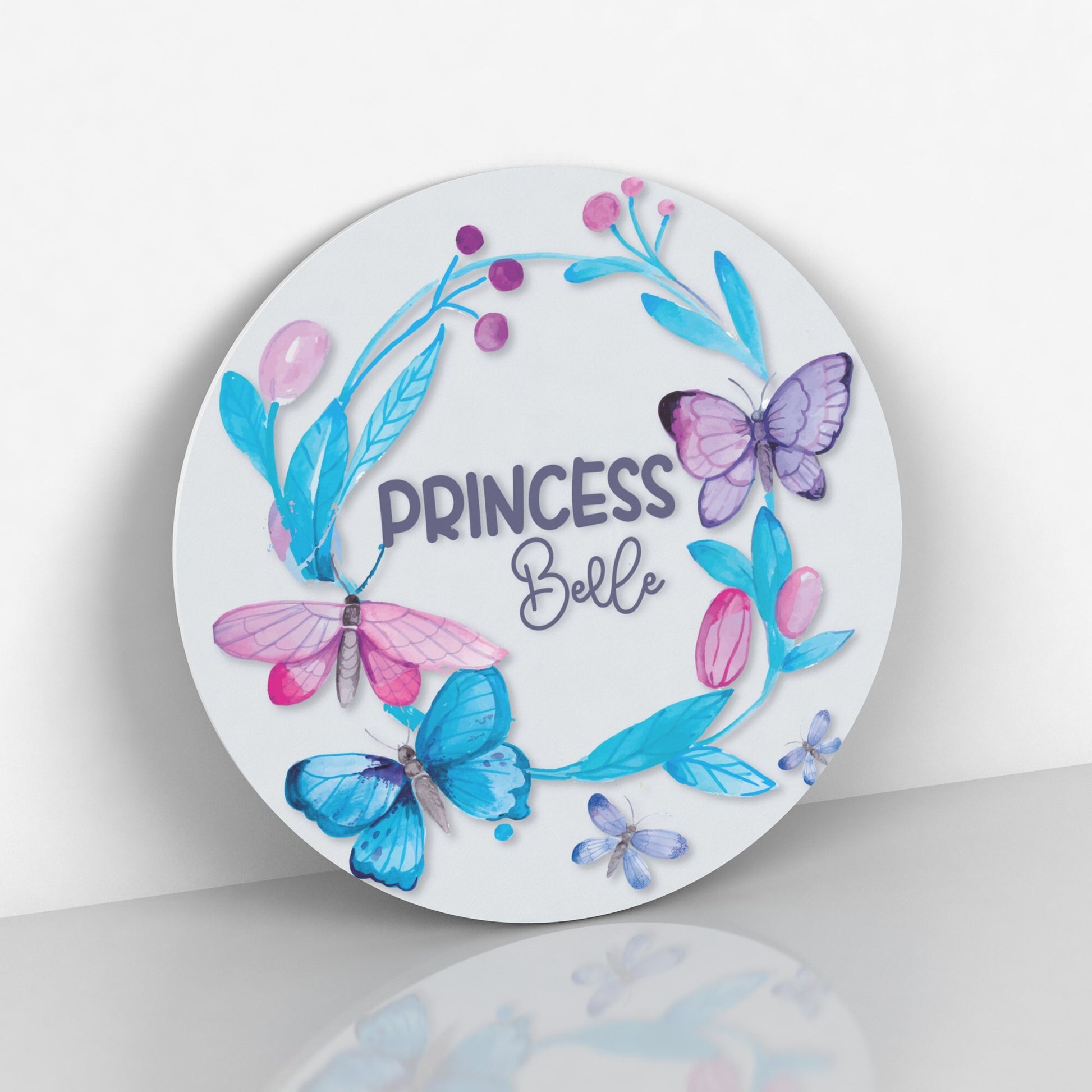 Girls Name Sign, Floral and Butterfly Nursery Decor, Nursery Wall Art, Baby Girl Nursery 11