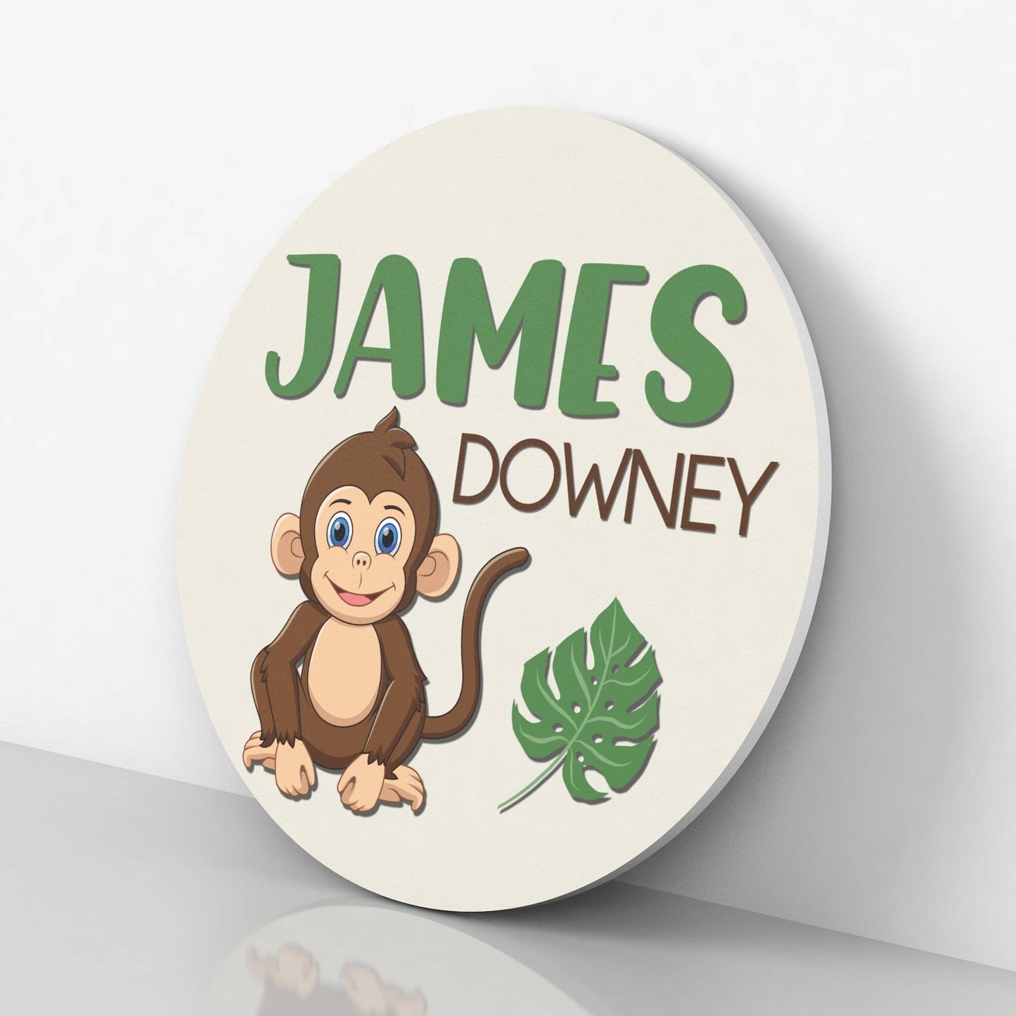 Personalized Nursery Name Sign, Monkey Theme Nursery Wall Decor, Nursery Wall Art, Jungle Theme
